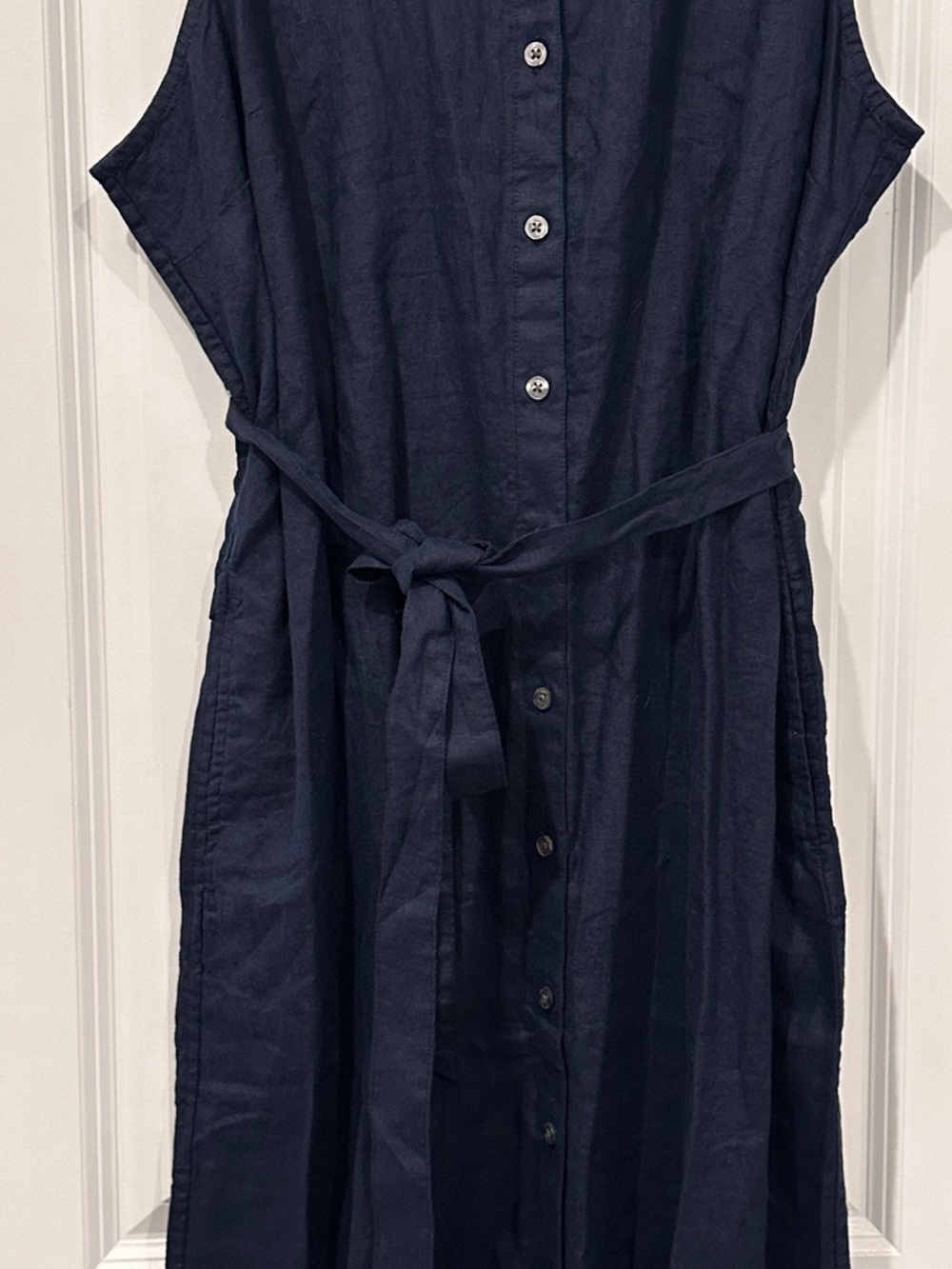 Tommy Bahama Linen Button Front Sleeveless Maxi Dress
